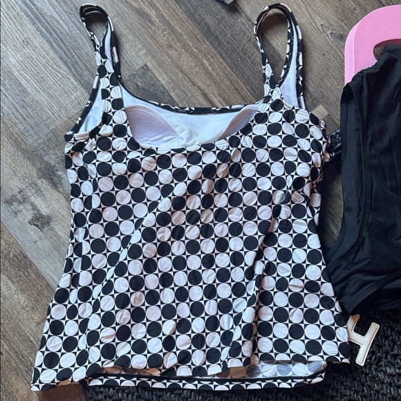 Beach House swimsuit black, and white polkadot - Picture 4 of 5